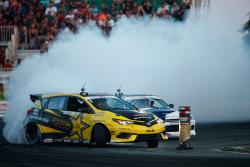 Fredric Aasbo drifted the Papadakis Racing Toyota Corolla iM to his 9th and 10th career victories