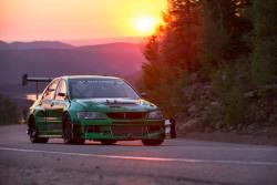 Roy Narvaez conquers the 2017 Pikes Peak Hill Climb in his Mitsubishi EVO