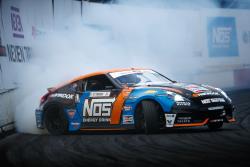 Chris Forsberg's twin-turbocharged 370z earned second place at Formula Drift Texas