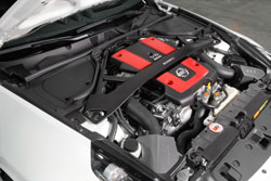 The large AEM air boxes accomodates oversized Dryflow air filters for increased power